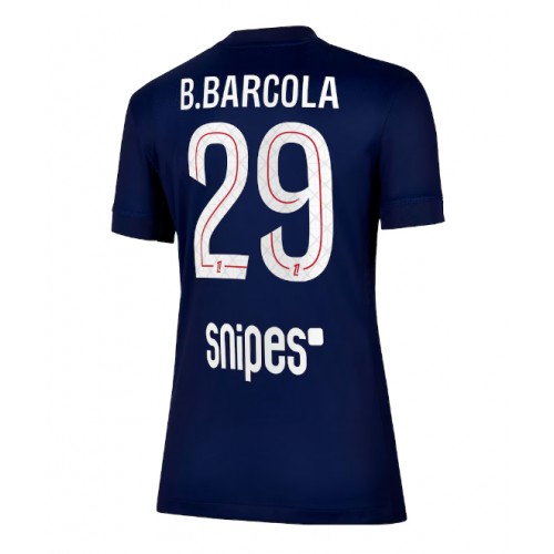Stroje piłkarskie Paris Saint-Germain Bradley Barcola #29 Koszulka Podstawowej dla damskie 2025-26 Krótki Rękaw